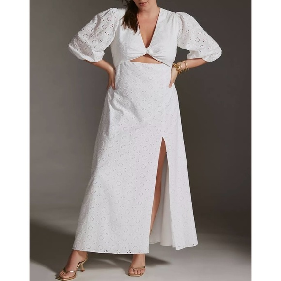 Hutch Eyelet Cut-Out Maxi Dress size 10 - Picture 1 of 12